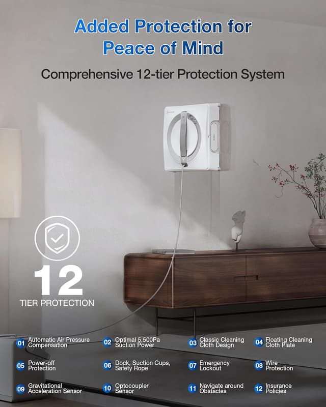 Thumbnail 6 de ECOVACS WINBOT W2 PRO Omni portable window cleaning robot with Omni station (dual power modes)