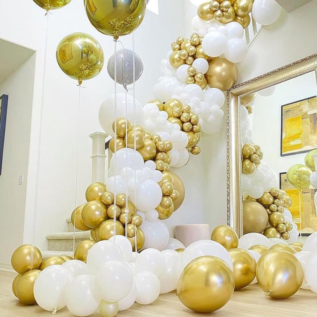 Thumbnail 6 de PartyWoo Gold Balloon Arch Kit 140pcs
