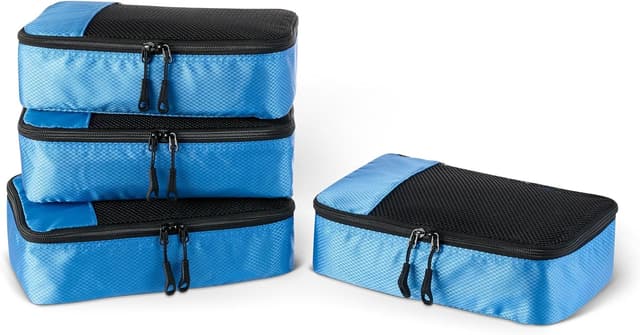 Detalle de Amazon Essentials Juego de 4 cubos para viaje, pequeño