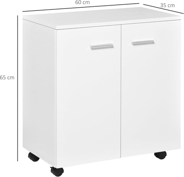 Detalle de HOMCOM buffet rangement 60 x 35 x 65 cm