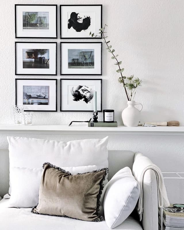 Detalle de Szyeequoo A3 Picture Frame 3 Sets with Clear Plexiglass – Matted to A4, Wall Hanging (Black)