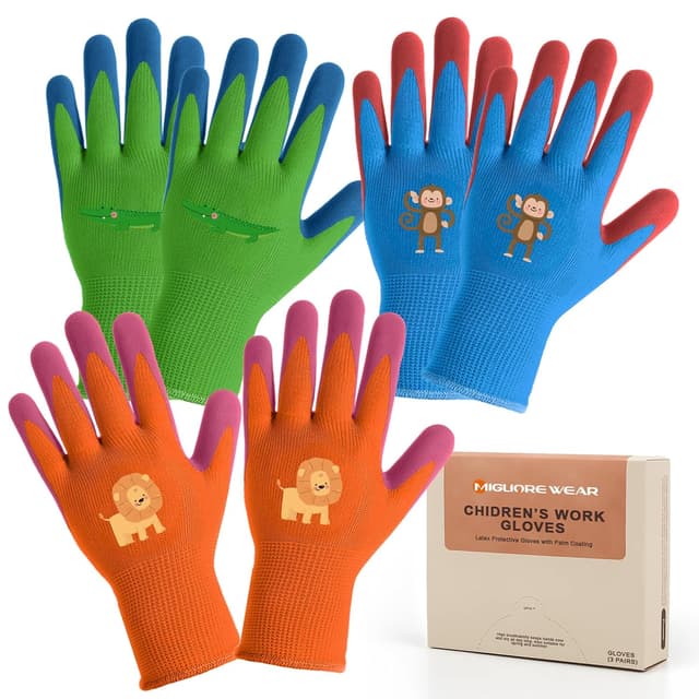 Imagen de Migliore Wear Kinder Arbeitshandschuhe 3 Paar en OfertitasTOP