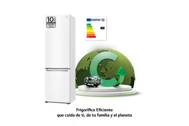 Thumbnail 2 de P-600 GBP62SWNCN1 Frigorífico Combi 419 l Blanco 📺