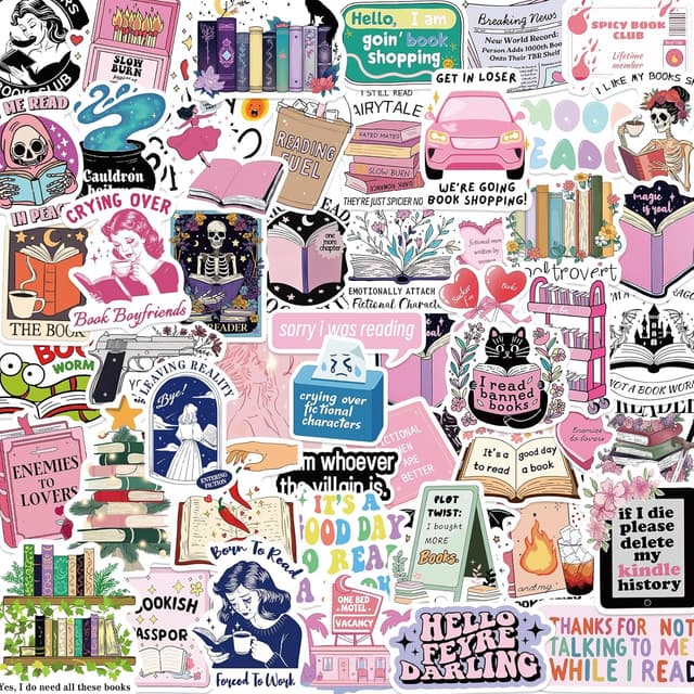 Imagen de 200 PCS Book Stickers 200-pack for Kindle en OfertitasTOP