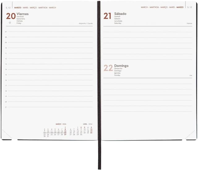 Thumbnail 3 de Finocam Agenda 2026 1 Día Página Azul