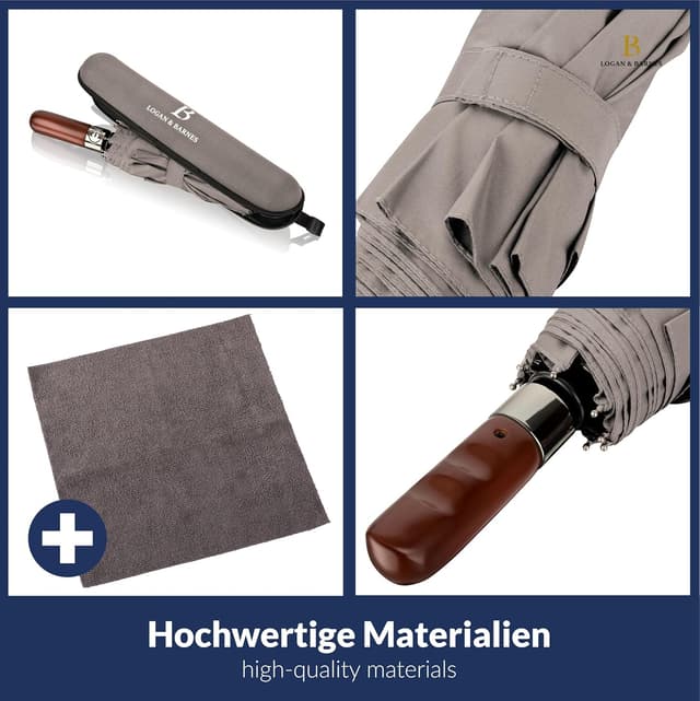 Detalle de LOGAN & BARNES Regenschirm 140 km/h Dublin