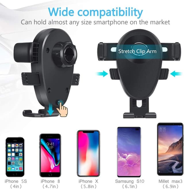 Thumbnail 4 de Kaome Handyhalterung für runde Lüftungen 60–70 mm