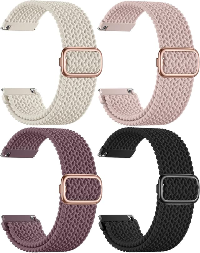 Detalle de Epova braided 20mm watch straps for Garmin Vivoactive/Forerunner and compatible 20mm bands