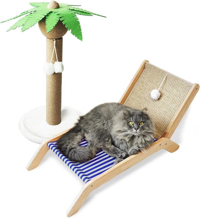 Thumbnail 5 de PETKARAY Beach Chair Cat Hammock 20 lb