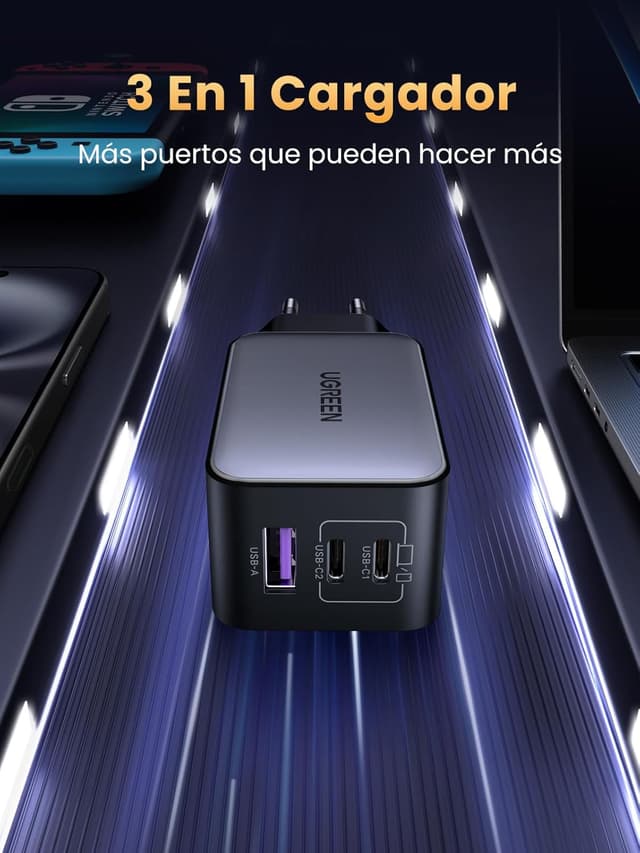 Detalle 2 de UGREEN Nexode Cargador USB C 65W
