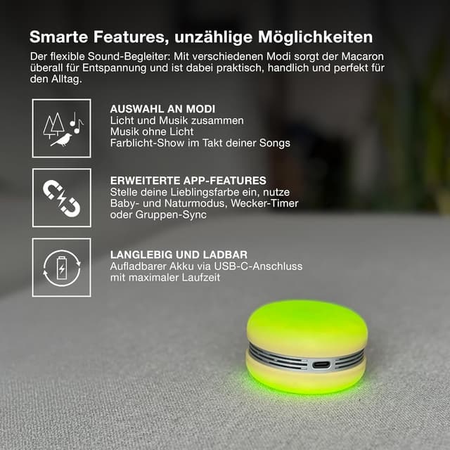 Thumbnail 2 de Bluetooth-Lautsprecher Smart Macaron Pink