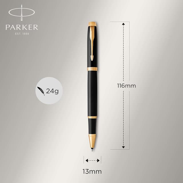 Detalle de Parker IM Bolígrafo Roller ✒️ Tinta negra, Estuche regalo