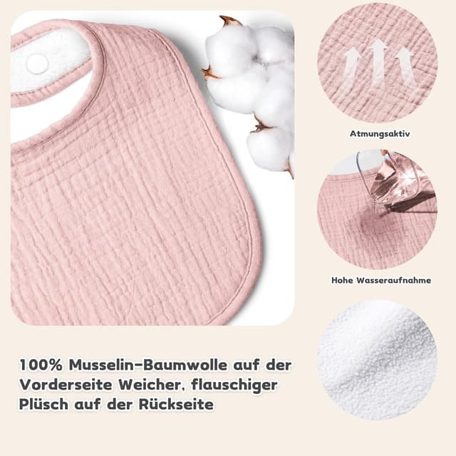 Thumbnail 2 de Susurration Lätzchen Musselin 6er Pack 👶