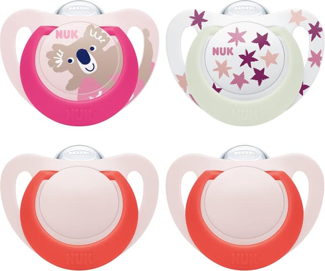 Thumbnail 4 de NUK Star Day & Night 6–18 Months baby dummy
