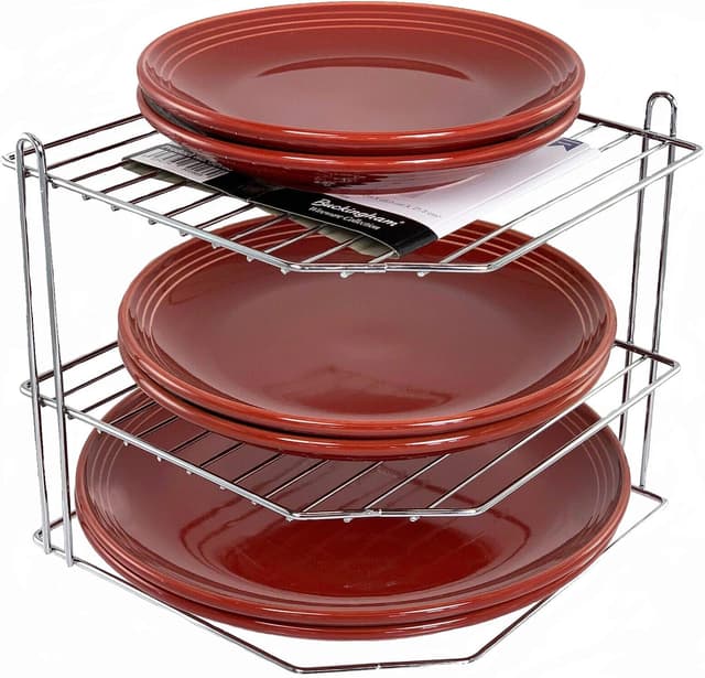 Detalle de Buckingham corner plate rack 23 cm chrome