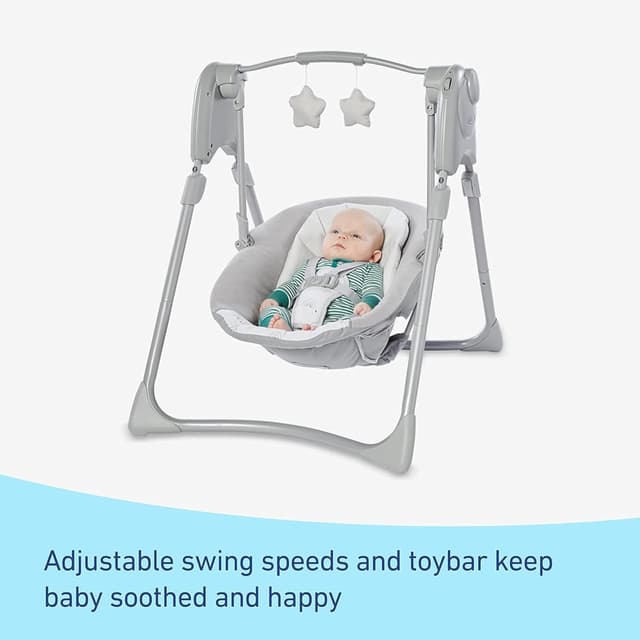 Detalle 2 de Graco Slim Spaces Compact Baby Swing Reign