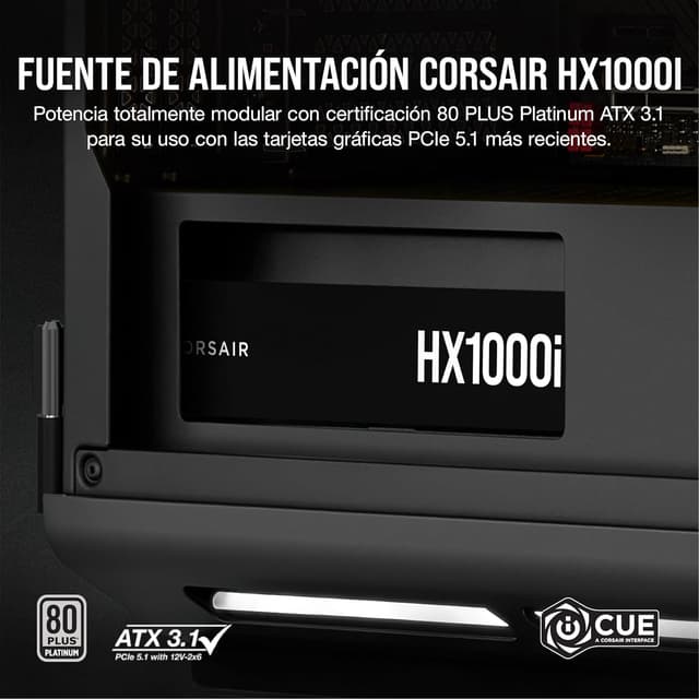 Detalle 2 de Corsair HX1000i fuente ATX 1000 W