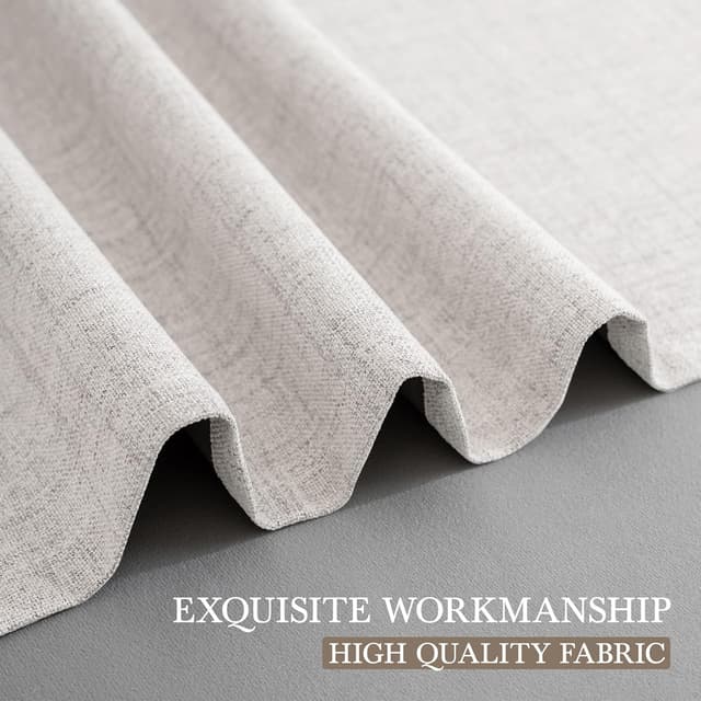 Detalle de CUCRAF 100% Blackout Curtains, 66 x 54 Inch