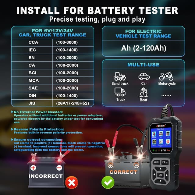 Thumbnail 5 de Acclope BT60 Pro Car Battery Tester