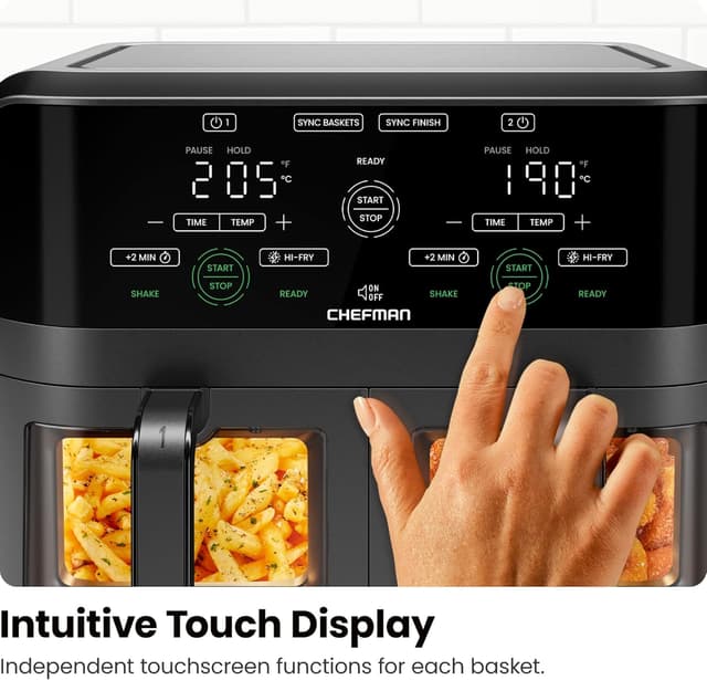 Thumbnail 3 de CHEFMAN 5.6L Dual Air Fryer Oven