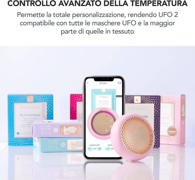 Detalle de FOREO UFO 2 maschera LED viso