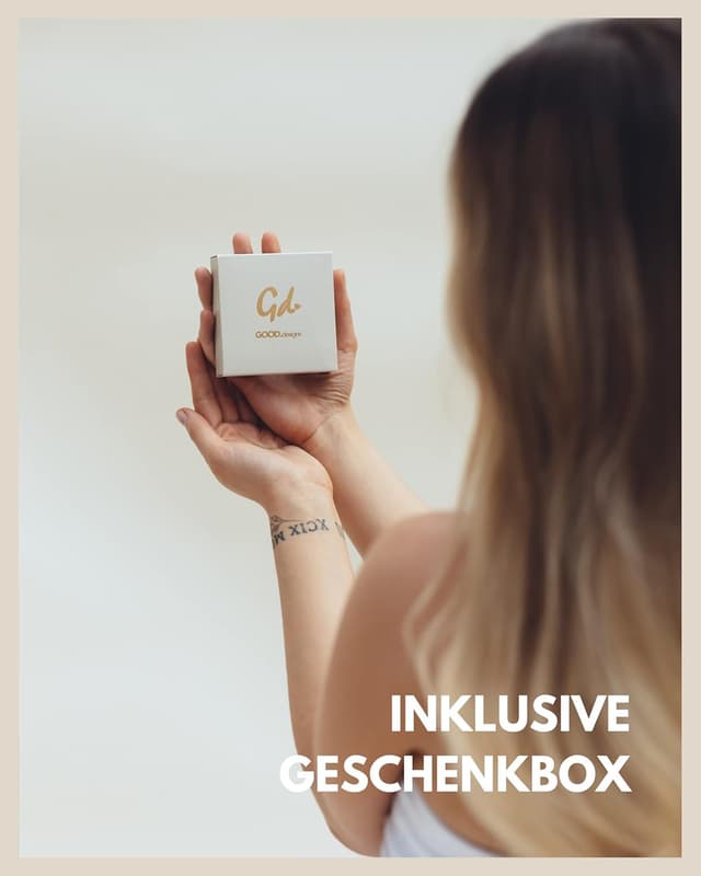 Detalle 2 de Damen-Ohrstecker-Set mit Kreisen: Ohrschmuck in Gold, Roségold, Silber & Schwarz inkl. Geschenkbox