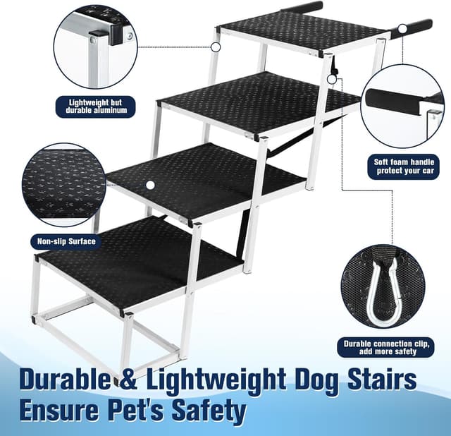 Detalle 2 de Extra Wide Foldable Dog Car Steps