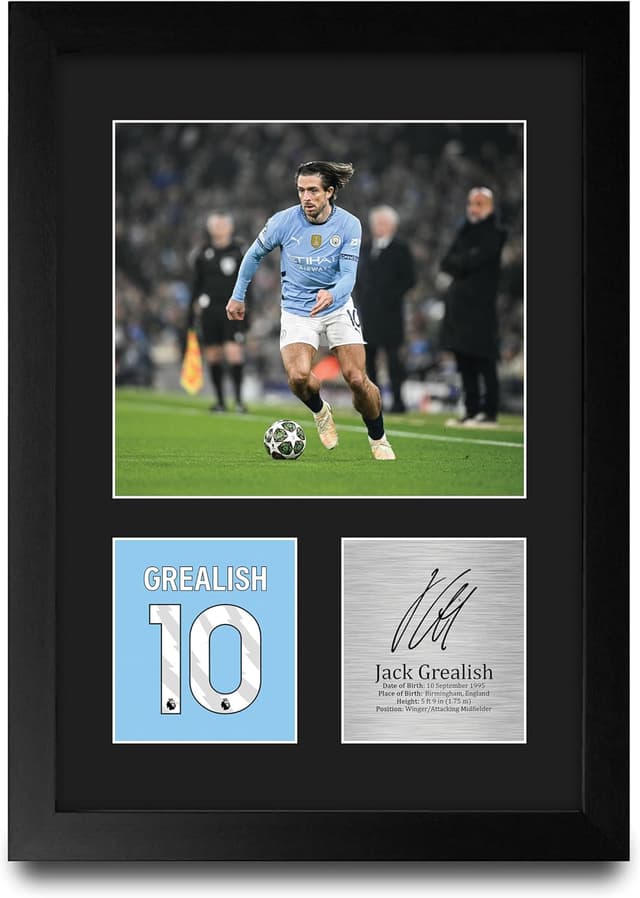 Thumbnail 4 de HWC Trading Jack Grealish A4 Signed Picture