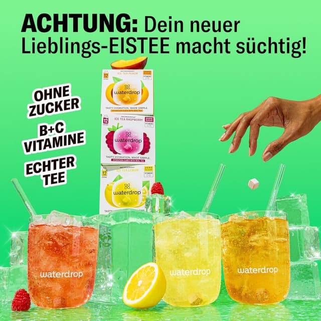 Thumbnail 1 de waterdrop Eistee Set 36 Drops 🍹