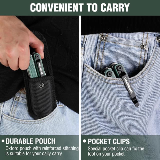 Thumbnail 6 de WORKPRO Pince Multifonction 18 en 1 Vert