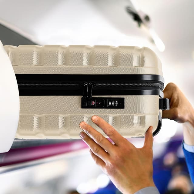 Detalle de Flight Knight valigia rigida in ABS a 4 ruote 55x35x25 cm da cabina