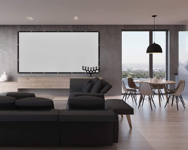 Thumbnail 6 de 150-inch 16:9 Foldable Projection Screen by Mdbebbron (Anti-Crease, Portable, Double-Sided)