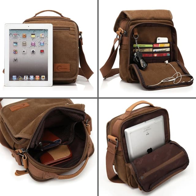 Thumbnail 5 de CHEREEKI canvas shoulder bag for 10 inch