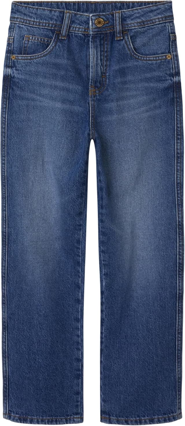 Detalle de NAME IT Jungen Loose-Fit Jeans mit Taschen – 80% Baumwolle, 20% recycelte Baumwolle