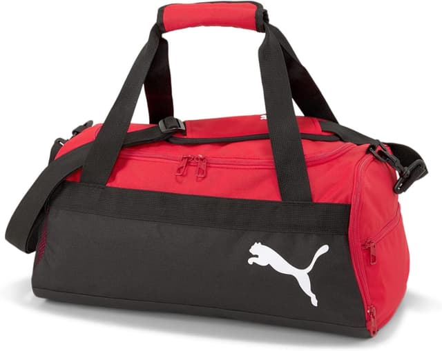 Detalle de Puma teamGoal 23 Teambag S : sac de sport d’entraînement rouge avec bandoulière réglable