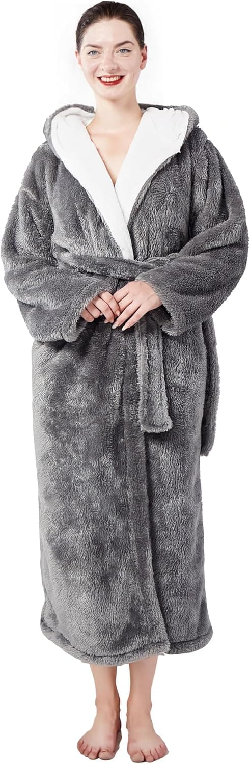 Thumbnail 6 de Skilydia Women's Hooded Plush Robe 300gsm 🛋