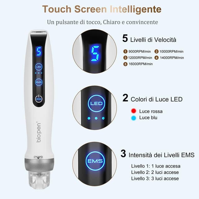 Detalle de Bestauty bio pen Q2 Microneedling 3‑in‑1