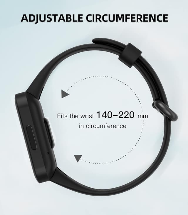 Detalle 2 de MoKo replacement sport strap for Redmi Watch 2 Lite / POCO Watch (black)