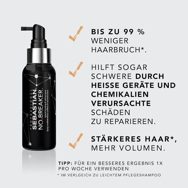 Detalle 2 de SEBASTIAN PROFESSIONAL NO.BREAKER Bonding und Styling Leave-in Volumen-Spray (100 ml)
