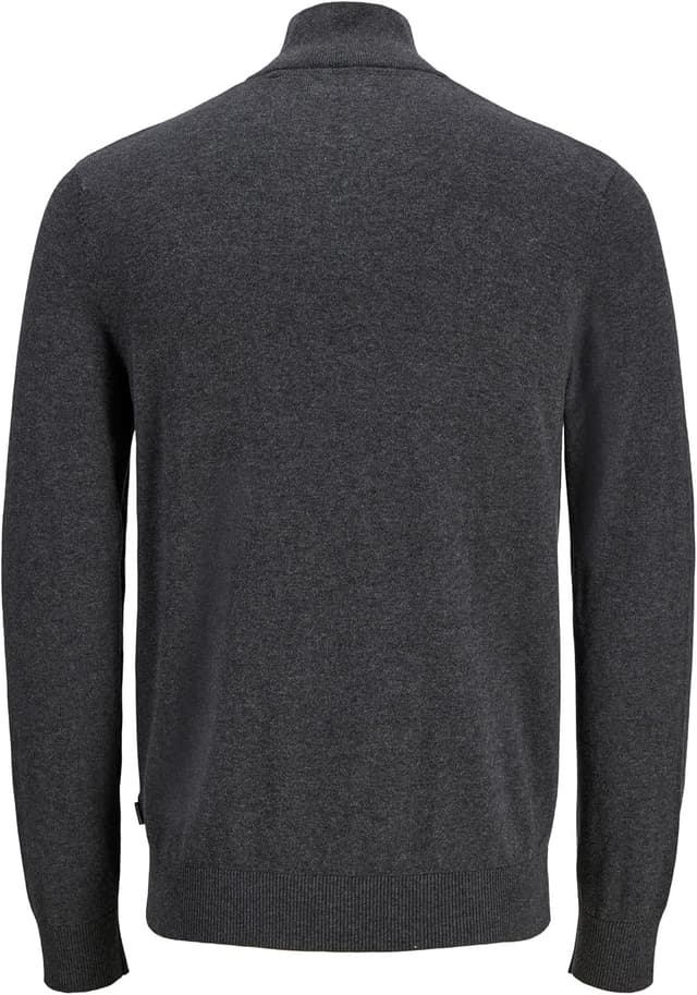 Thumbnail 6 de Jack & Jones Homme : gilet en tricot à quart zippé, coupe droite