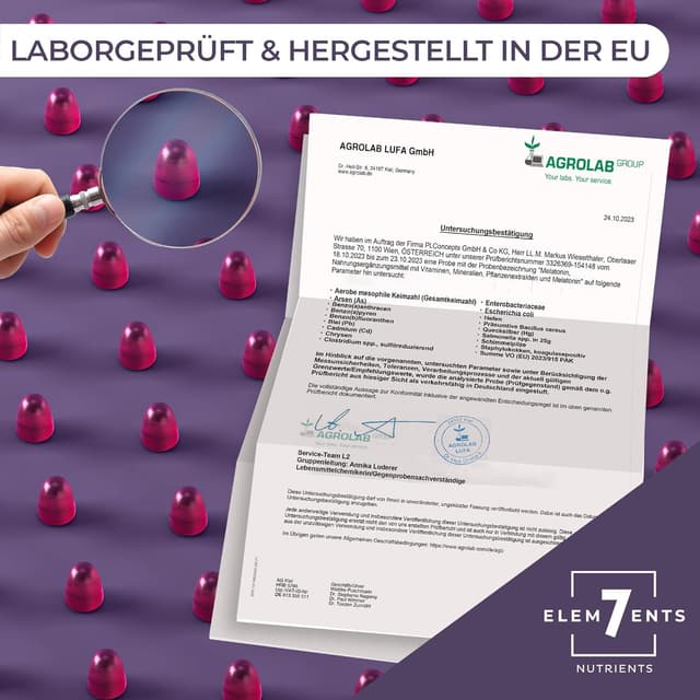 Detalle 2 de Melatonin Gummies zuckerfrei & vegan mit Baldrian, Kamille, Lavendel & Passionsblume – Schlaf-Einschlafgummis