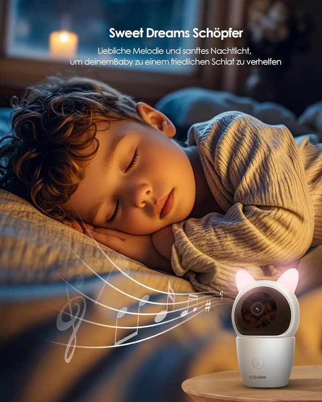 Thumbnail 4 de CZEview Babyphone mit Kamera 2K 5,0 Zoll mit App