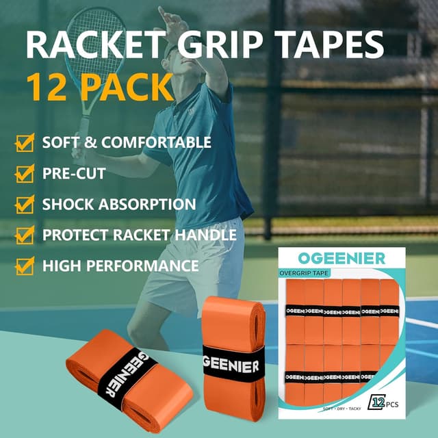 Detalle 2 de Lot de 12 grips de tennis antidérapants