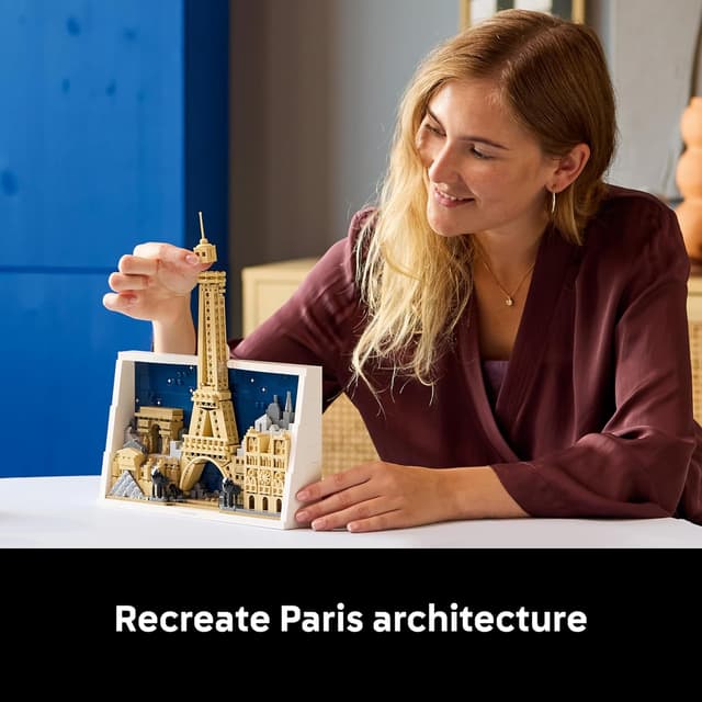 Detalle de LEGO Architecture Paris 3D wall art 21064