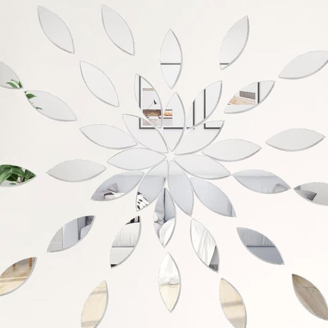 Thumbnail 3 de TAIANJI 300 pcs Mirror Wall Stickers — Leaf Shape 🪞