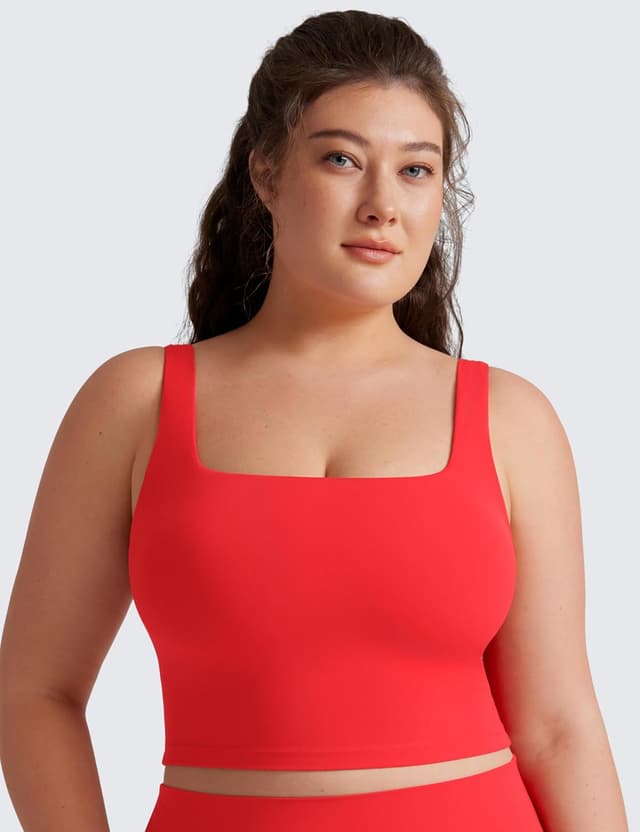 Detalle 2 de CRZ YOGA Butterluxe reggiseno sportivo imbottito con cuscinetti rimovibili e supporto delicato per yoga e fitness