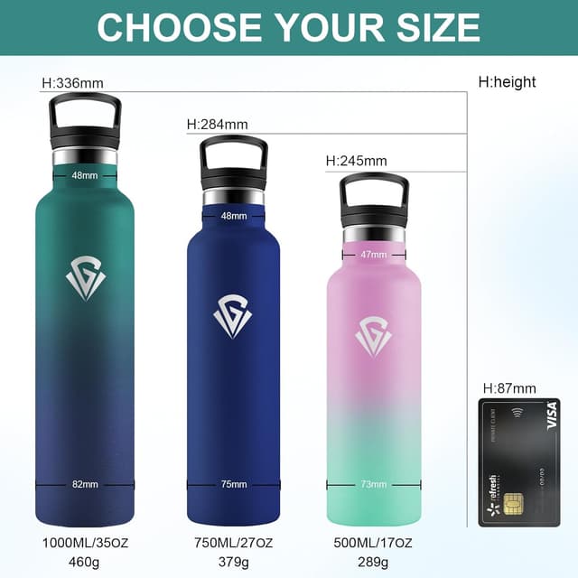 Detalle 1 de JAPORIA borraccia termica 1L inox