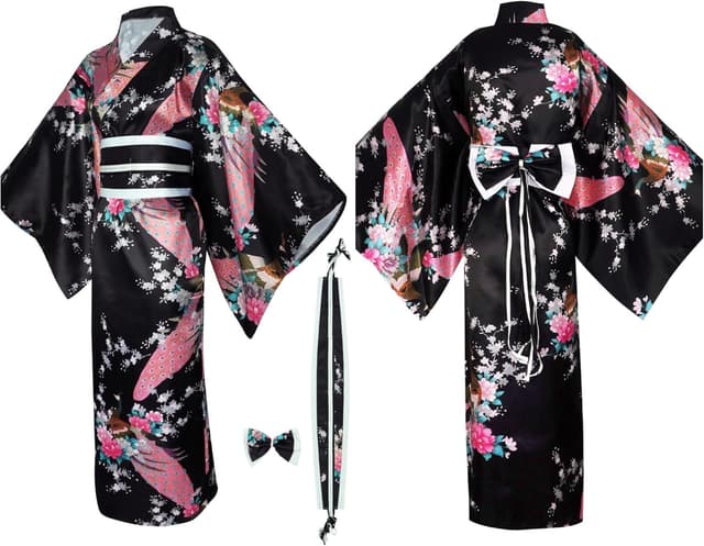 Thumbnail 1 de Conjunto Yukata Kimono Japonés Mujer 130 cm
