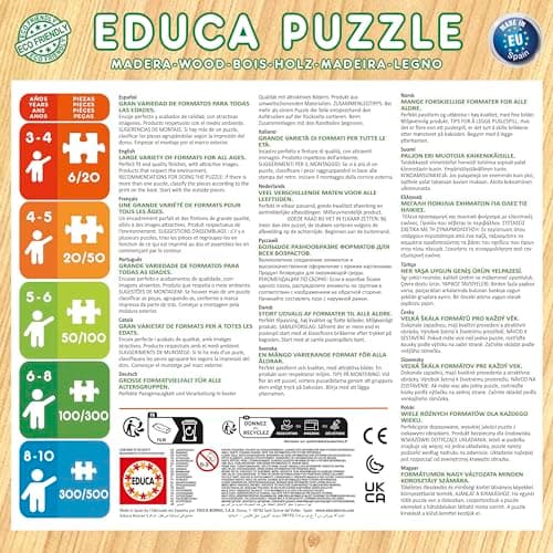 Detalle 1 de Educa 100 Bluey Puzzle de Madera para Niños 🧩 6+ años