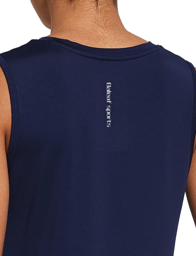 Detalle 2 de baleaf Women’s Workout Tank Tops (Sleeveless, Cool-Dry, Reflective)